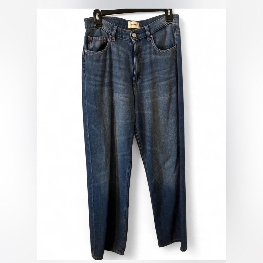 DL1961 Women's Flare Jeans in Dark Blue Wash